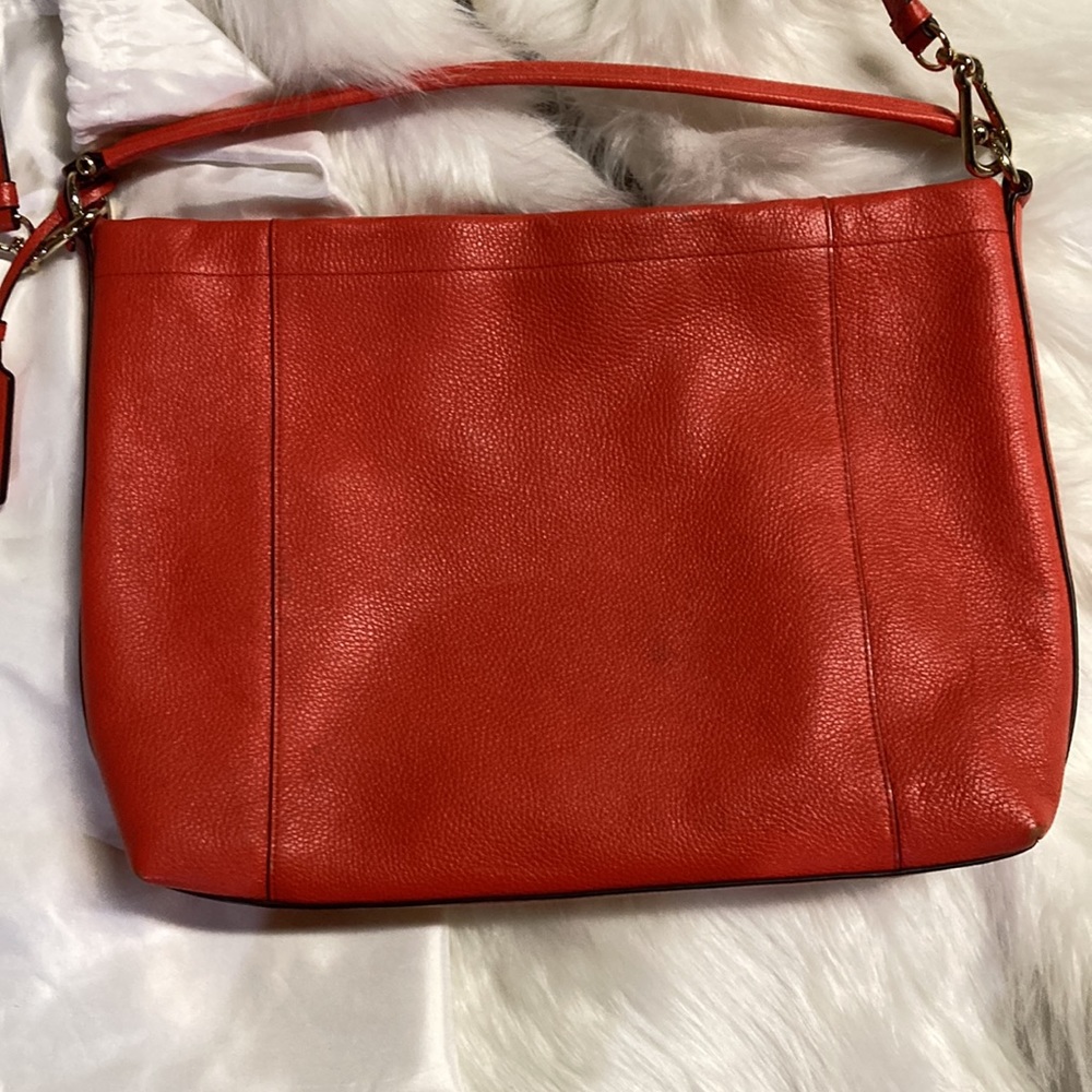 Coach bag 💼 beautiful orange 🍊 - Picture 6 of 7